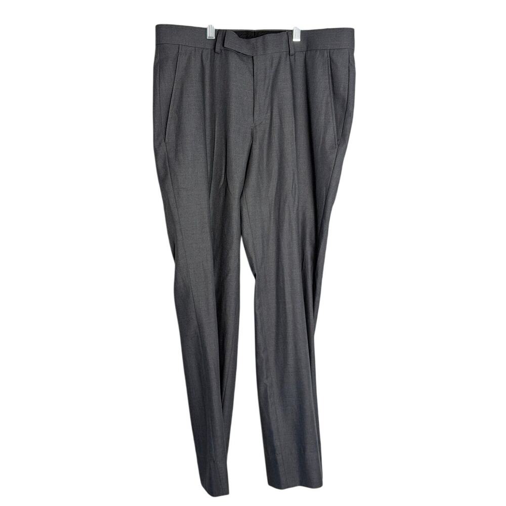 Kenneth Cole Reaction Men Size 31x30 Dark Gray Dress Pants Slacks Trousers